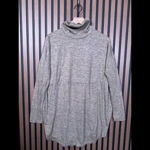 NU Denmark Sweater One Size Womens Turtleneck Soft Crotchet Knit